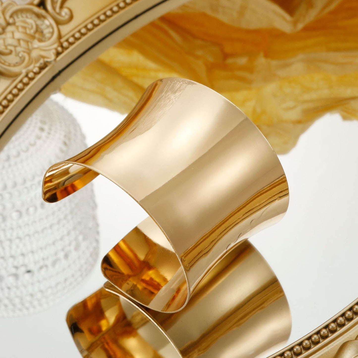 Punk Geometric Plated Alloy Bangle Bracelet