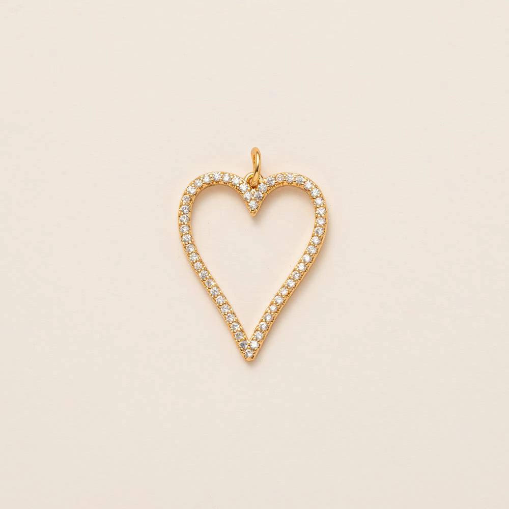 Sweet Heart Geometric Plated Stainless Steel Pendant Necklace Unisex