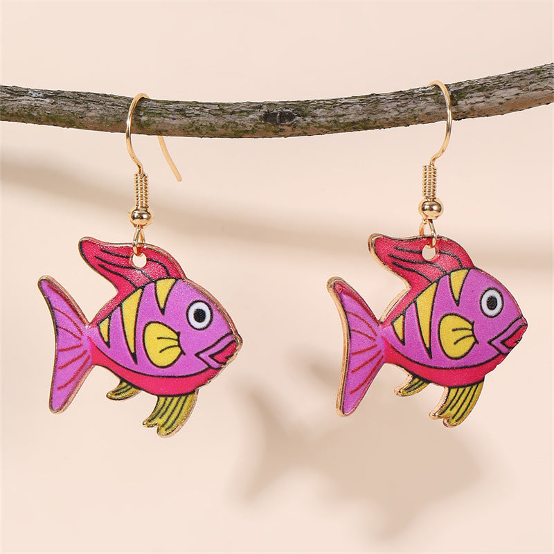 Pendientes de resina con forma de lazo minimalista para niños, con incrustaciones de perlas, para vacaciones en la playa y como recuerdo de viaje