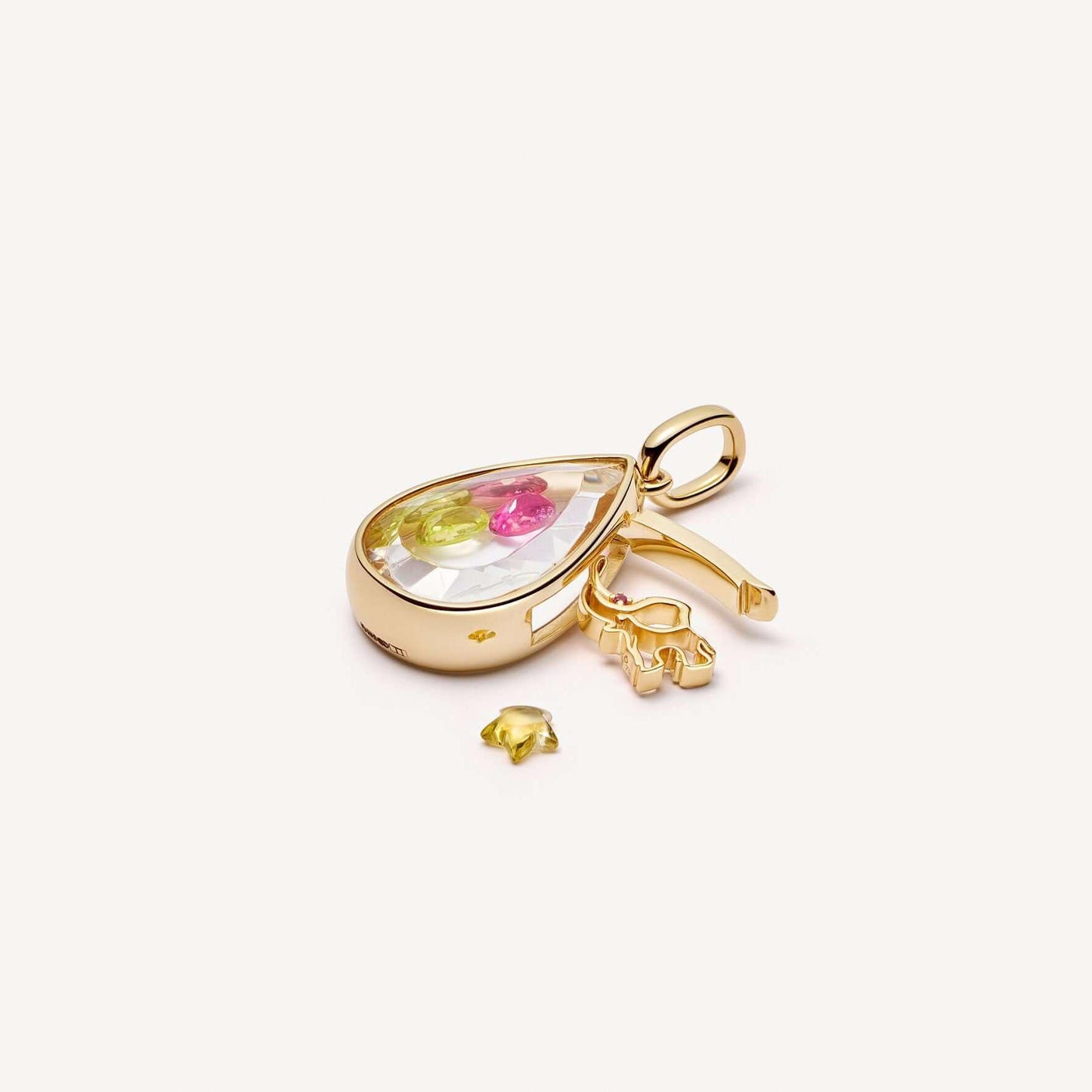 Fashionable Heart-Shaped and Teardrop Pendant Necklace in Copper with Electroplated Finish for Women