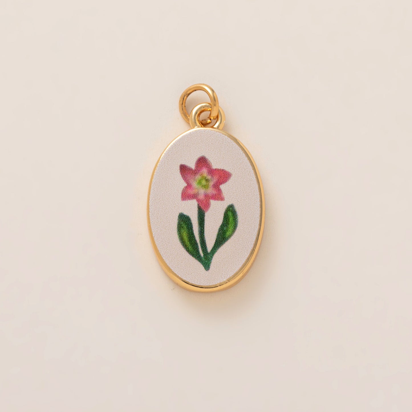 Minimalist Sweet Brass Plated Butterfly Heart Flower Charm Bar