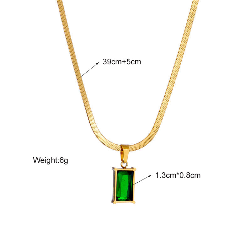 Collana con ciondolo a stella geometrica turchese stile vintage per donna con catena in acciaio inossidabile e finitura placcata