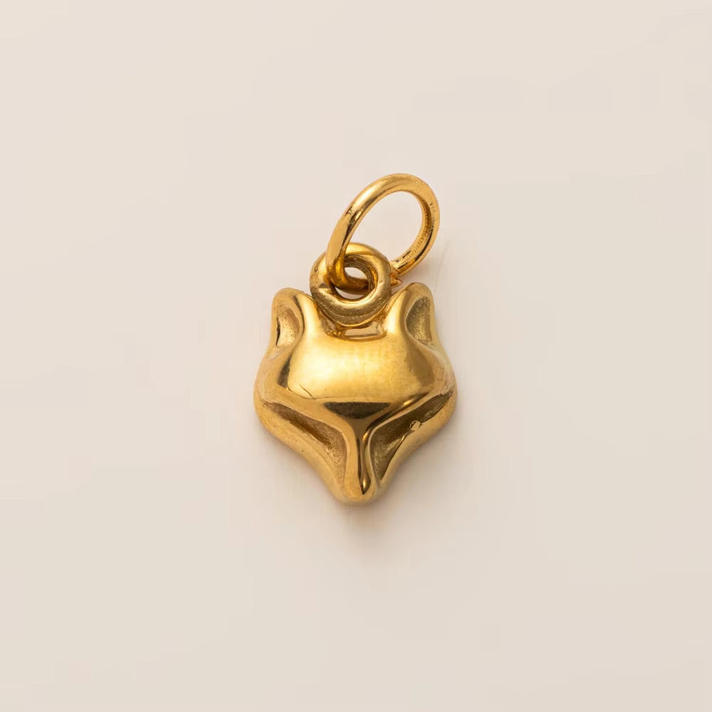 Vintage Cartoon Animal Geometric 18K Gold Plated Stainless Steel Charm Bar