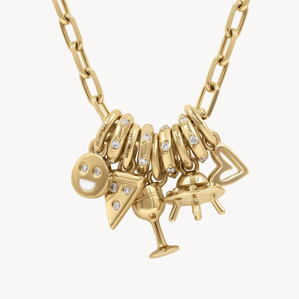 Collar vintage de luna, estrella y gema geométrica con baño de latón, para mujer, con barra de dijes para hacer uno mismo