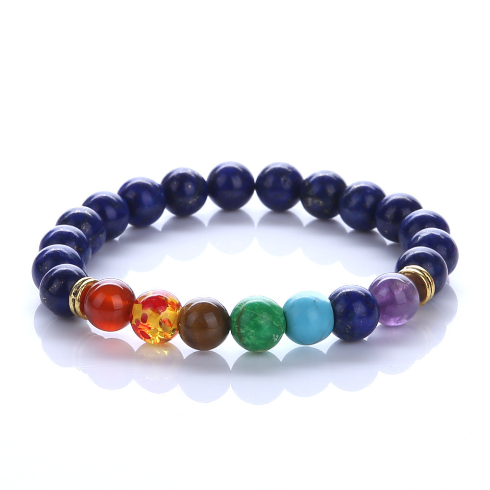 Geometric Agate and Crystal Bracelet Unisex