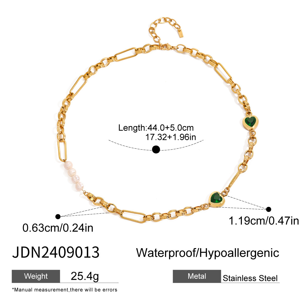 Elegant Cubic Zirconia Cross Geometric Plated Stainless Steel Necklace for Women