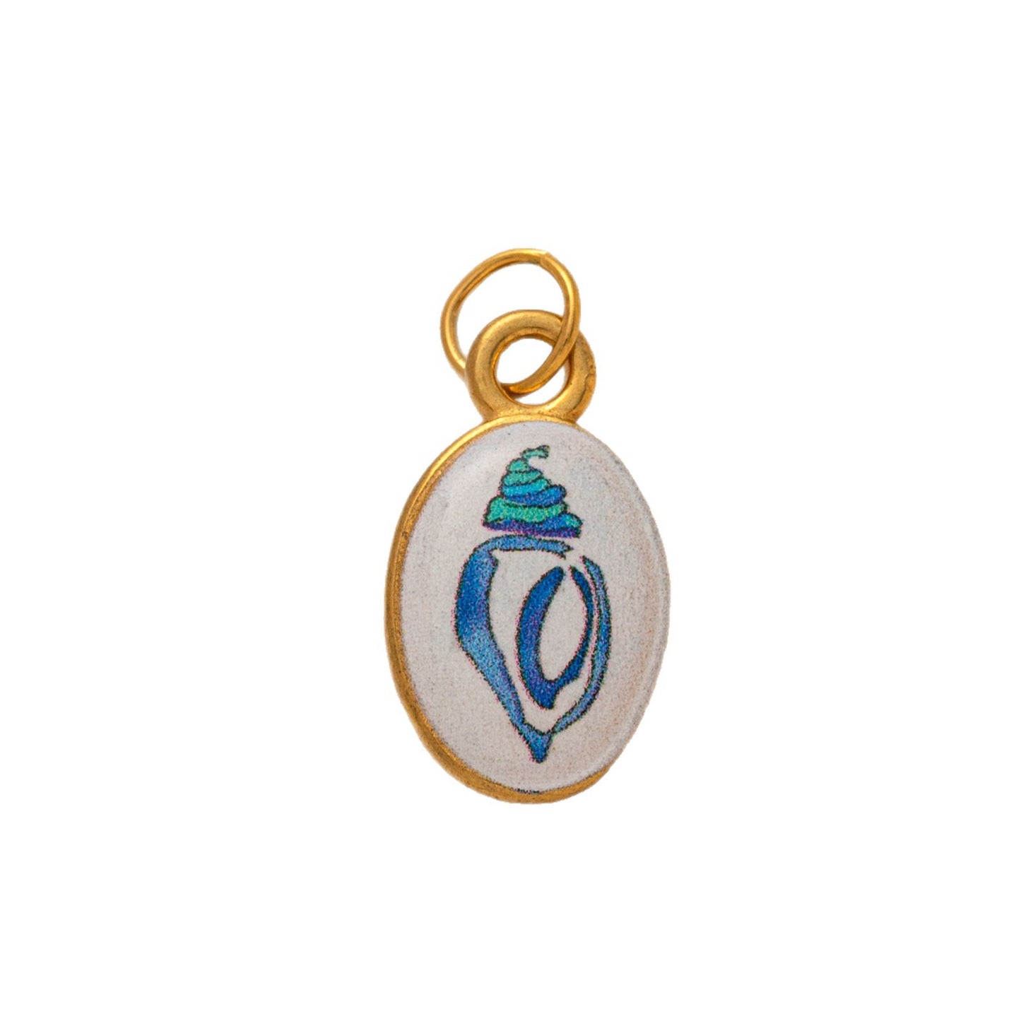 Sweet Floral Heart Geometric 18K Gold Plated Stainless Steel Charm Bar Pendant with Corn Chain