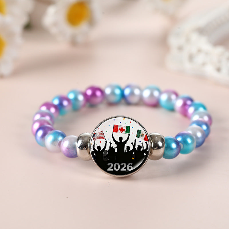 Geometric Crystal Beaded Bracelet Unisex Fashion Jewelry