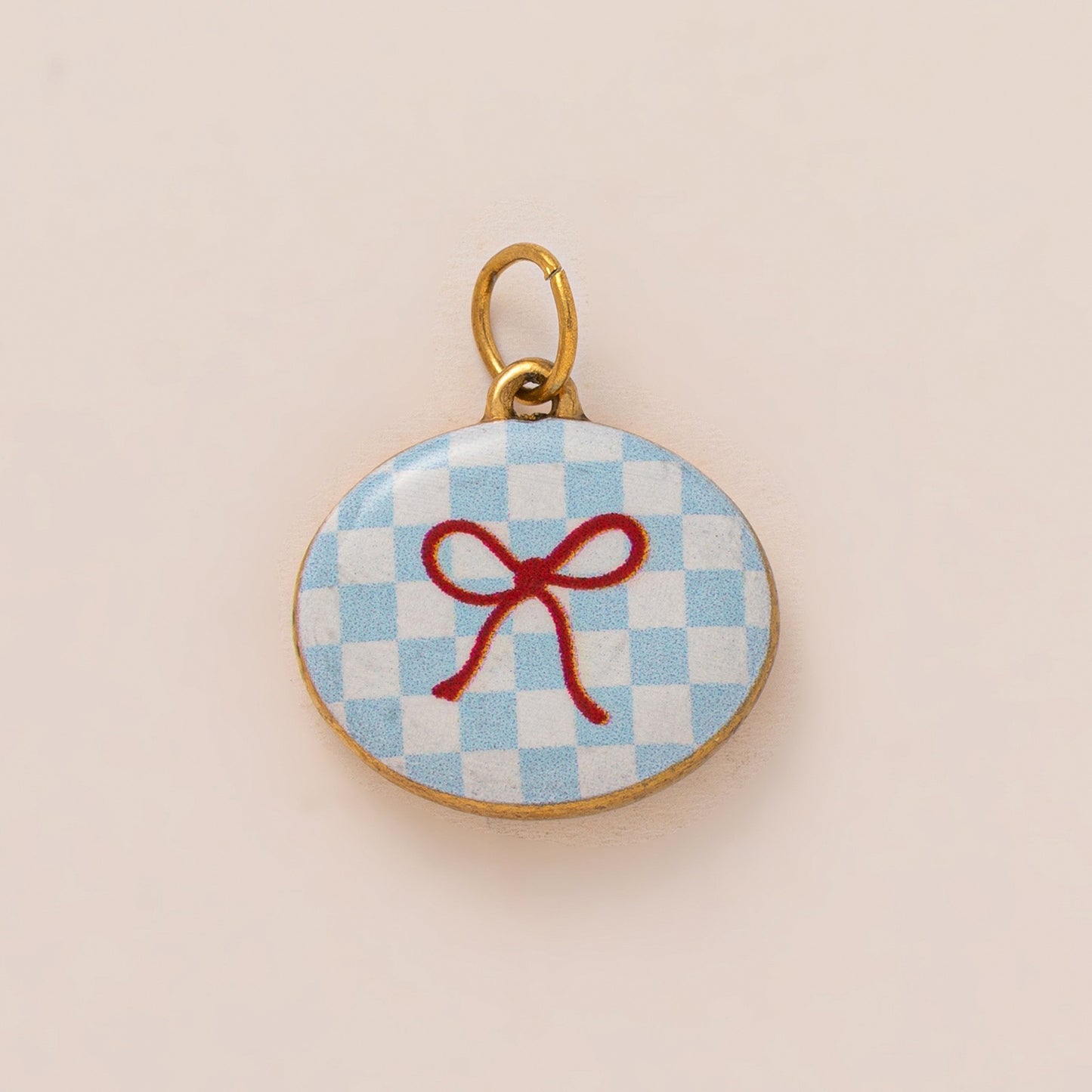Vintage Plated Stainless Steel Geometric Shoe Charm Bar