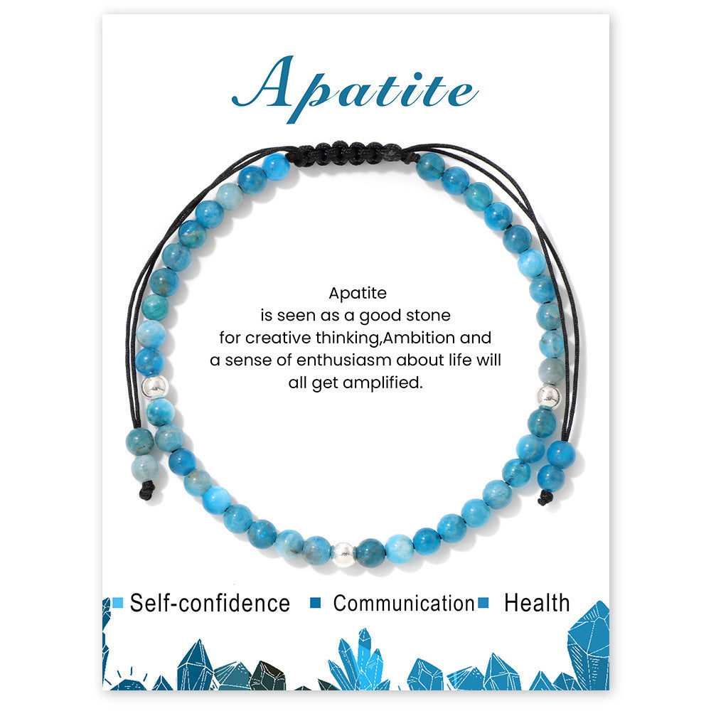 Elegant Sweet Hand-woven Geometric Stone Beaded Bracelet for Women
