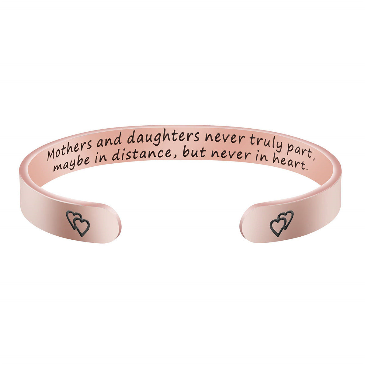 Pulsera de acero inoxidable de moda para mujer con acabado chapado, regalo ideal de Navidad, cumpleaños, Acción de Gracias para mamá