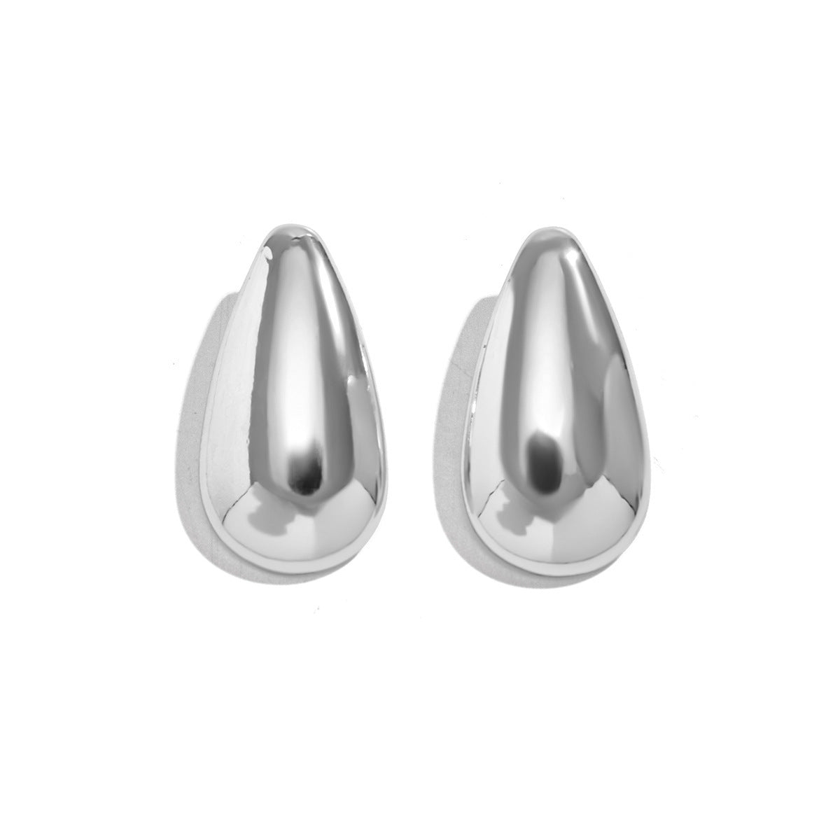 Orecchini Eleganti a Goccia Geometrici in Acciaio Inossidabile Placcato Oro da Donna
