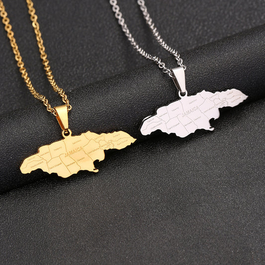 Collana con Pendente Geometrico in Acciaio Inossidabile con Ciondolo in Acciaio al Titanio, Finitura Galvanizzata, Catena a Croce, Design a Lettera, Accessorio Moda Unisex