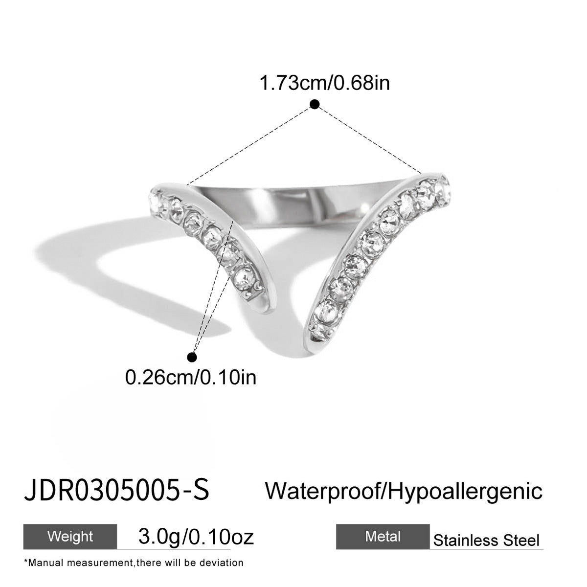 Minimalist Luxury Geometric Round PVD Stainless Steel Ring for Women