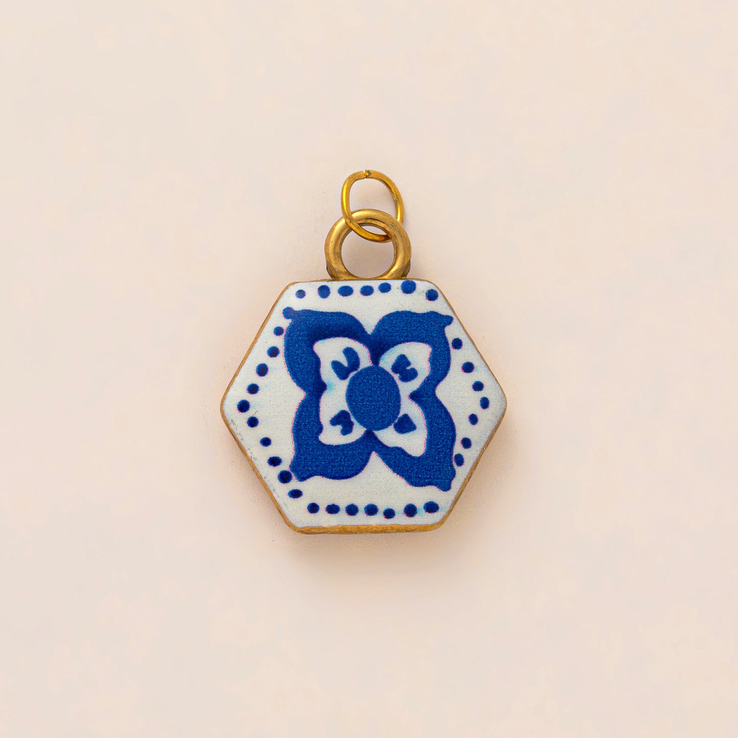 Luxury Business Floral Pattern Brass PVD Plated Cable Chain Charm Bar