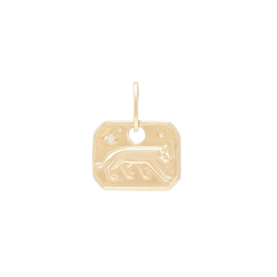 Minimalist Vintage Heart Cat Maple Leaf Cubic Zirconia Brass Plated Charm Bar