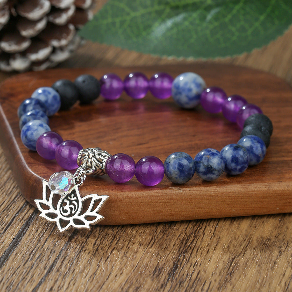 Lotus Shape Crystal Bracelet