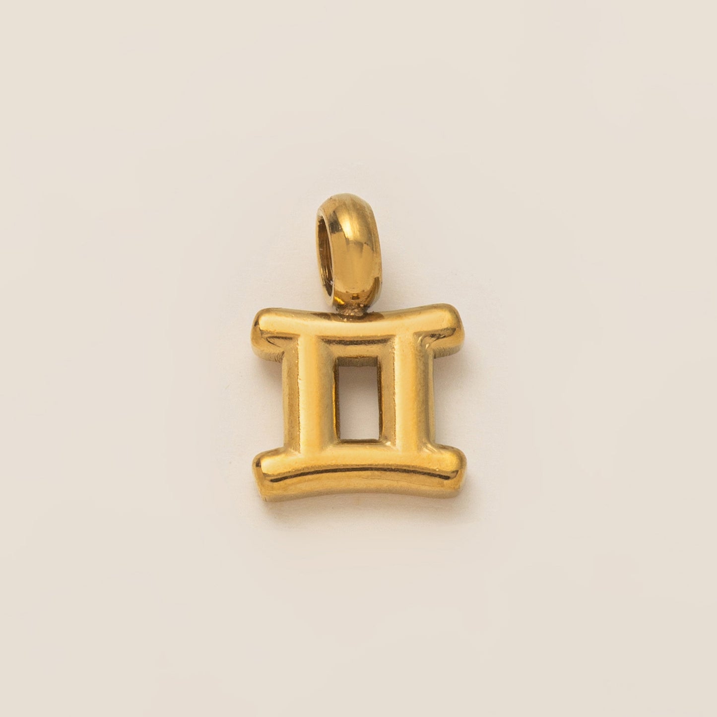 Elegant Stainless Steel PVD Zodiac Charm Bar Necklace