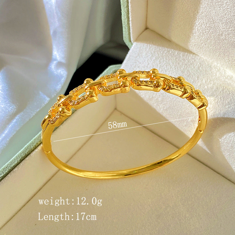 Vintage Plated Titanium Steel Bracelet