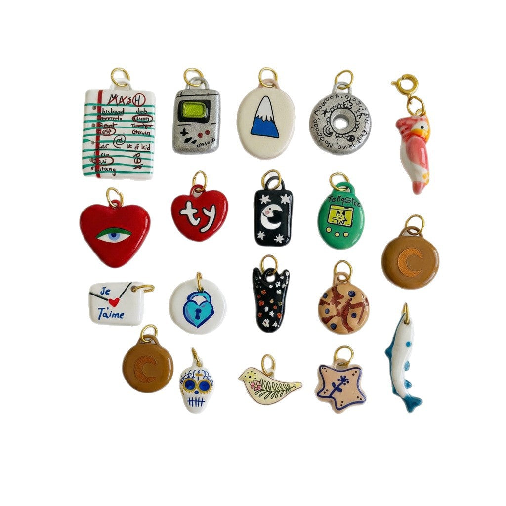 Colgante de barra con dije de animal de acero inoxidable chapado en oro de 18 quilates vintage para mujer