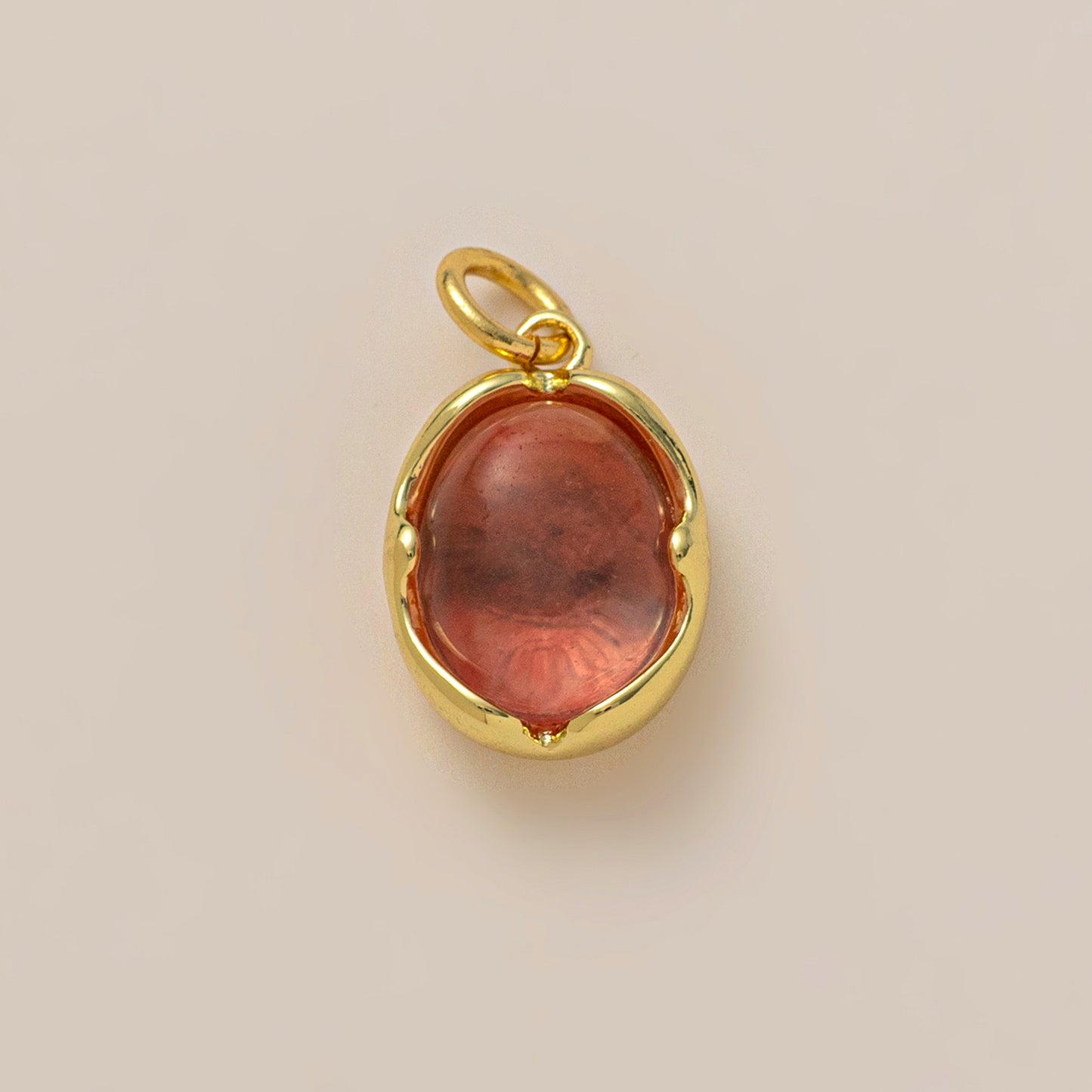Bohemian Geometric Brass Pendant with 18K Gold Plating DIY Charm Bar for Unisex