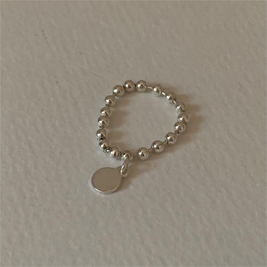 Anello in Argento Geometrico Minimalista con Design a Sfera Arrotondata da Donna, Fascia in Argento Sterling 925, Finitura Lucida
