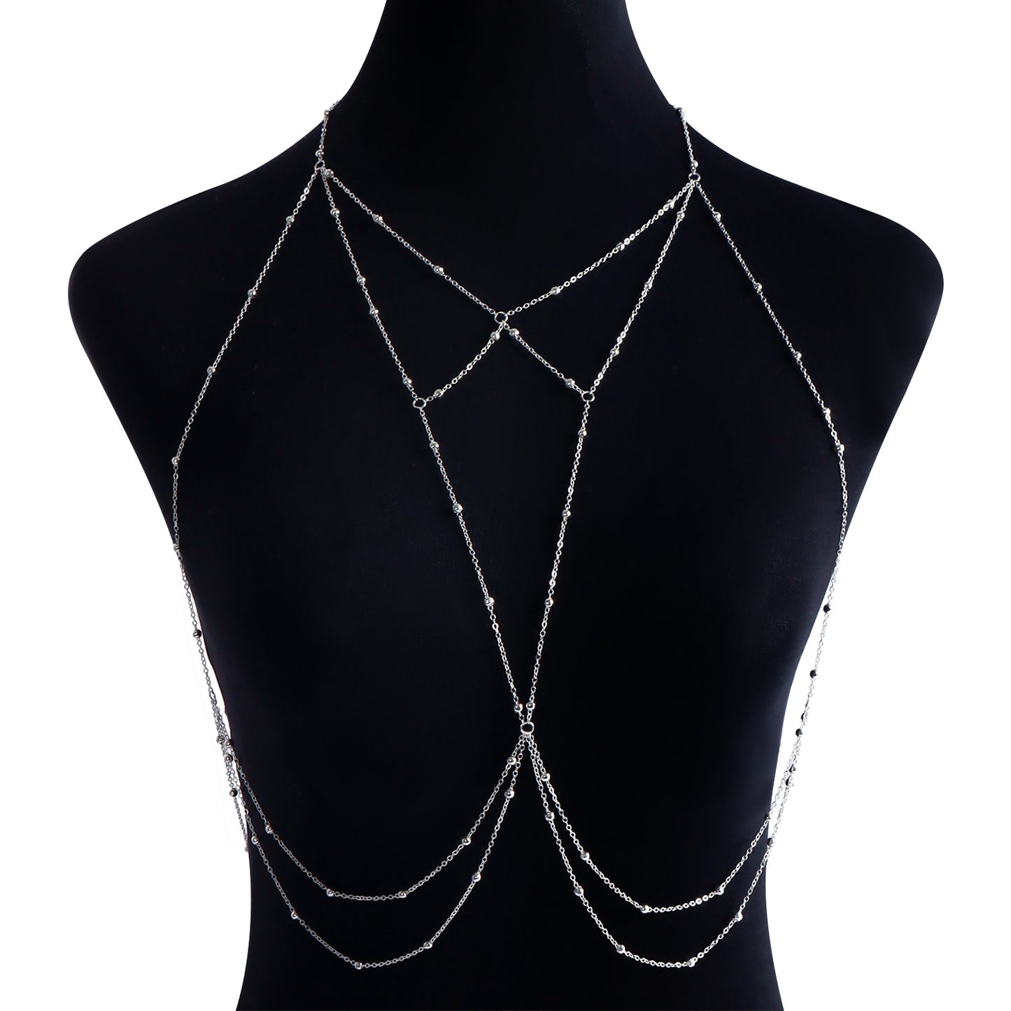 Minimalist Rhinestone Inlay Body Chain for Women