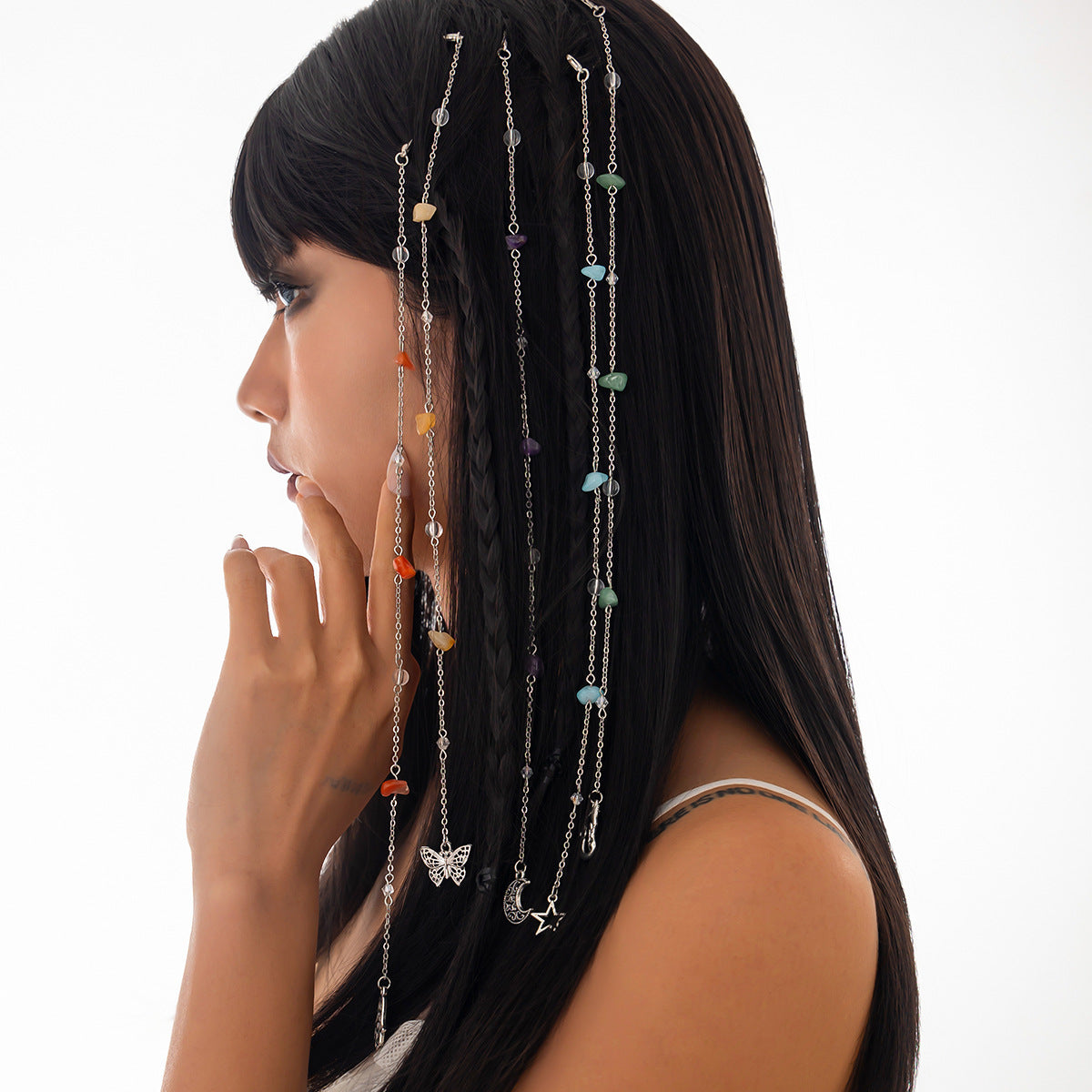 Sweet Plated Brass Hair Clip Set for Women