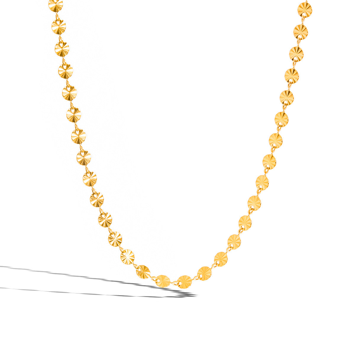 Collana da donna minimalista geometrica in acciaio inossidabile con pendente in acciaio al titanio e finitura galvanizzata
