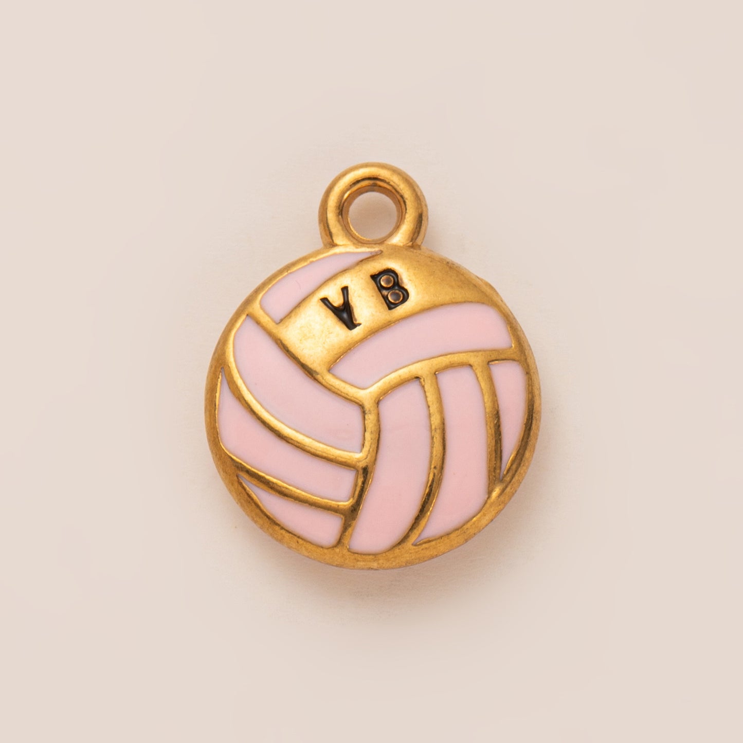 Sporty Vintage 18K Gold Plated Stainless Steel Ball Chain Necklace Charm Bar for Unisex