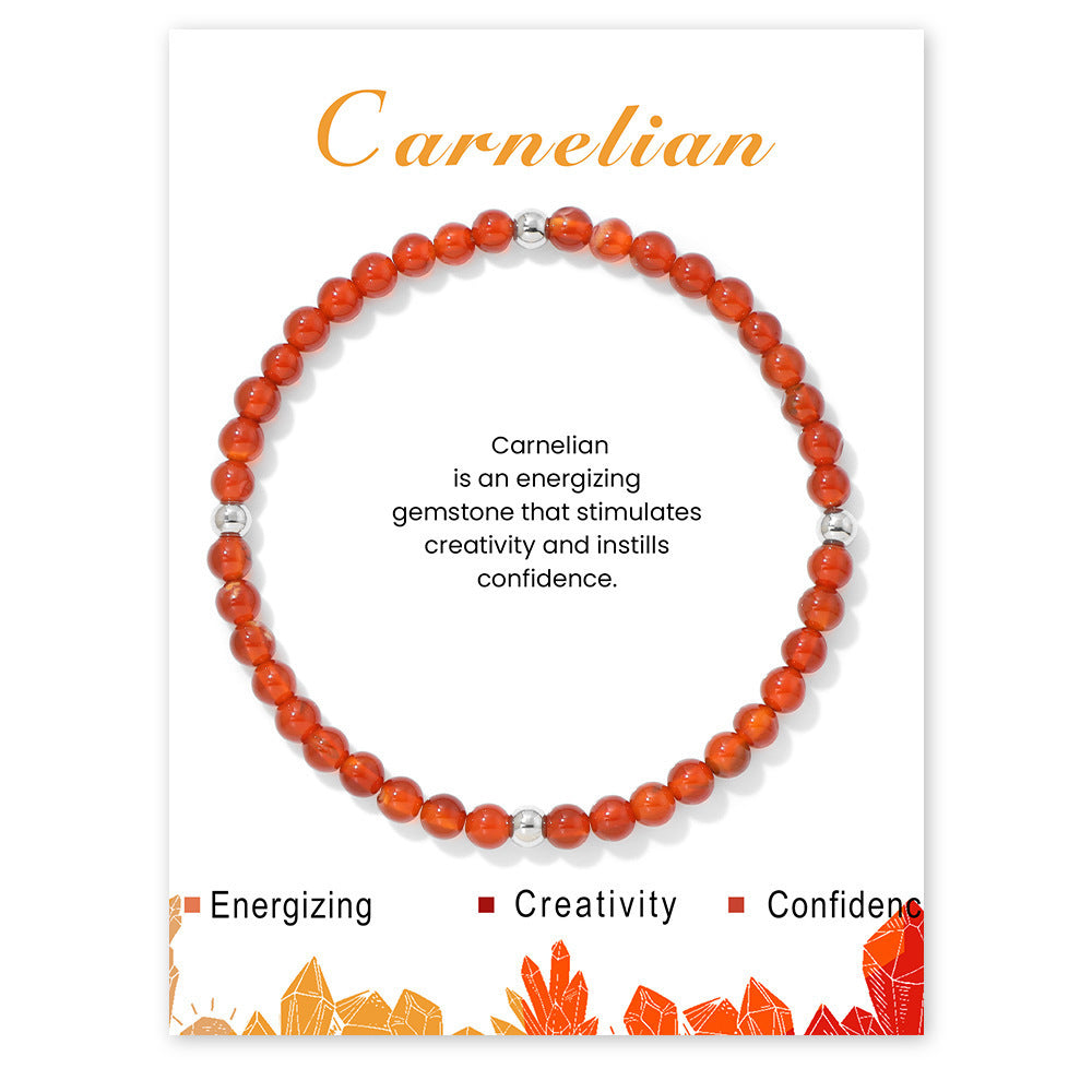 Elegant Sweet Hand-woven Geometric Stone Beaded Bracelet for Women