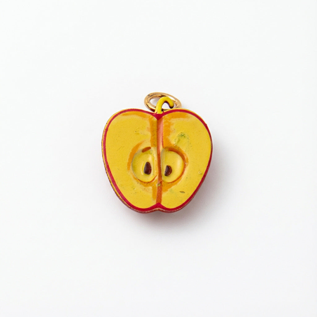 Casual Plated Resin Bag Charm with Fruit and Animal Patterns