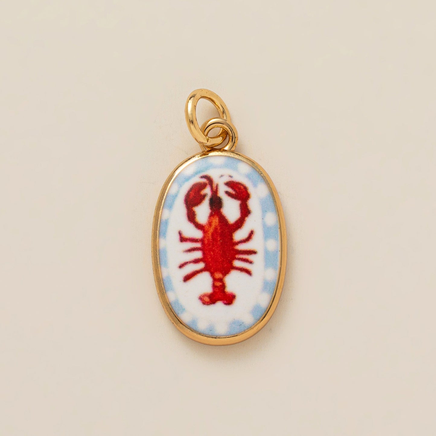 Heart Floral Plated Brass Charm Bar