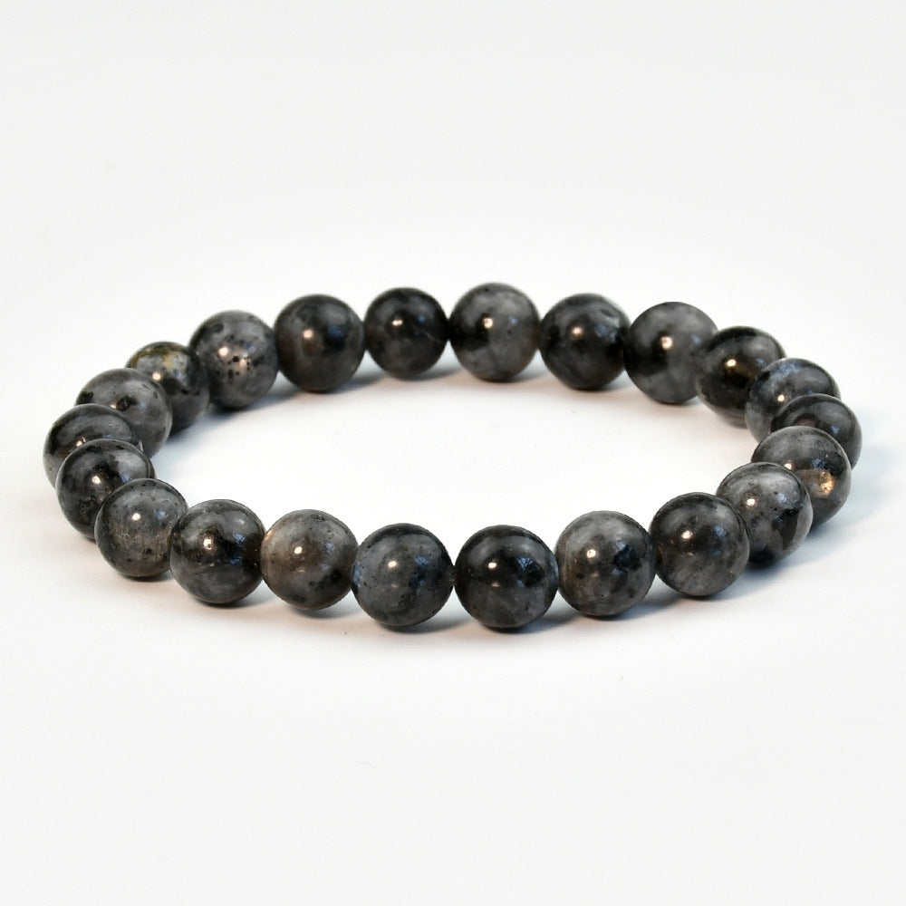 Minimalist Geometric Natural Agate Tourmaline Pink Crystal Beaded Bracelet Unisex Handmade Jewelry