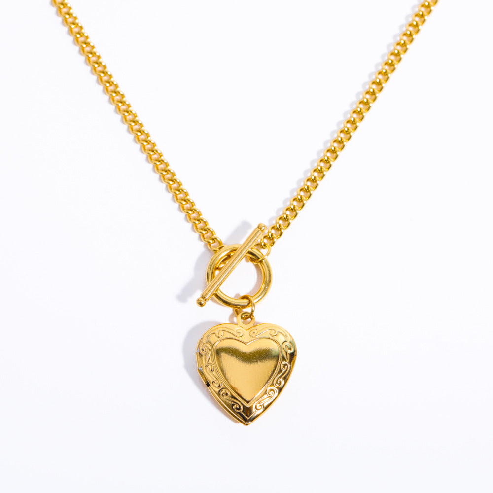 Collana Vintage con Ciondolo a Farfalla in Rame Placcato Oro, Chiusura Regolabile, per Tutti i Giorni
