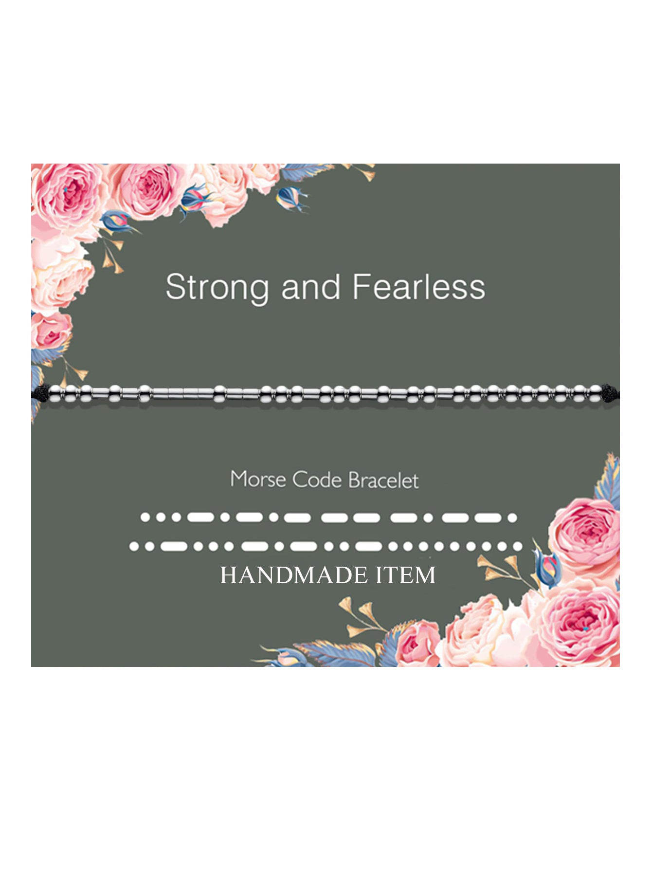 Minimalist Morse Code Hand-woven Stainless Steel Adjustable Bracelet