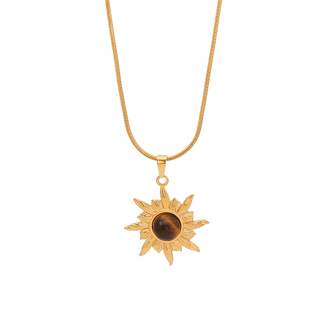 Minimalist Geometric Hexagon Stainless Steel Pendant Necklace with Plated Finish for Women