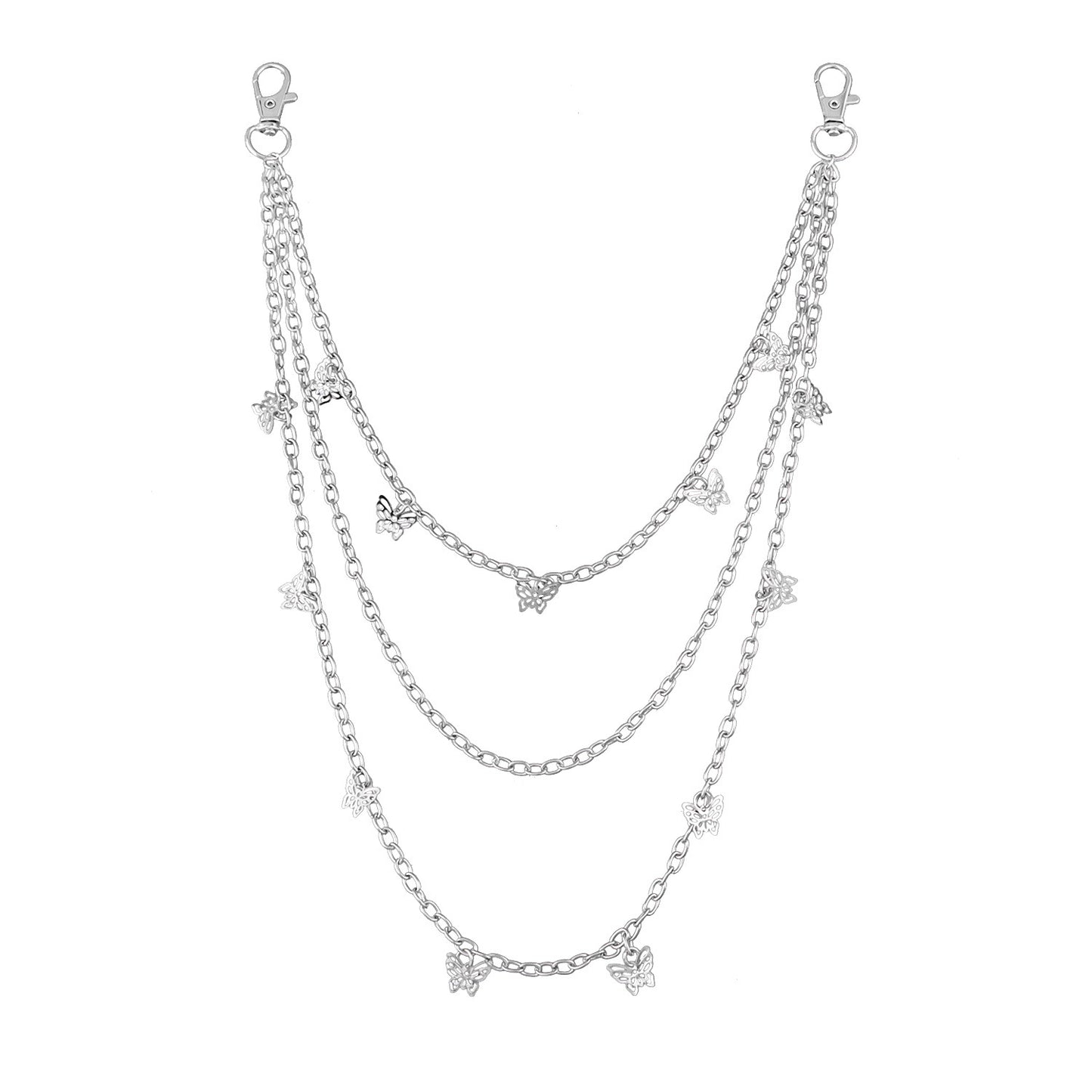 Hip-hop Alloy Butterfly Waist Chain for Women