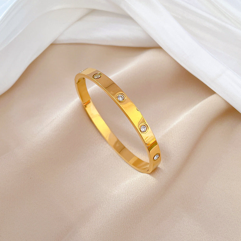 Vintage Minimalist Luxury Titanium Steel Bracelet