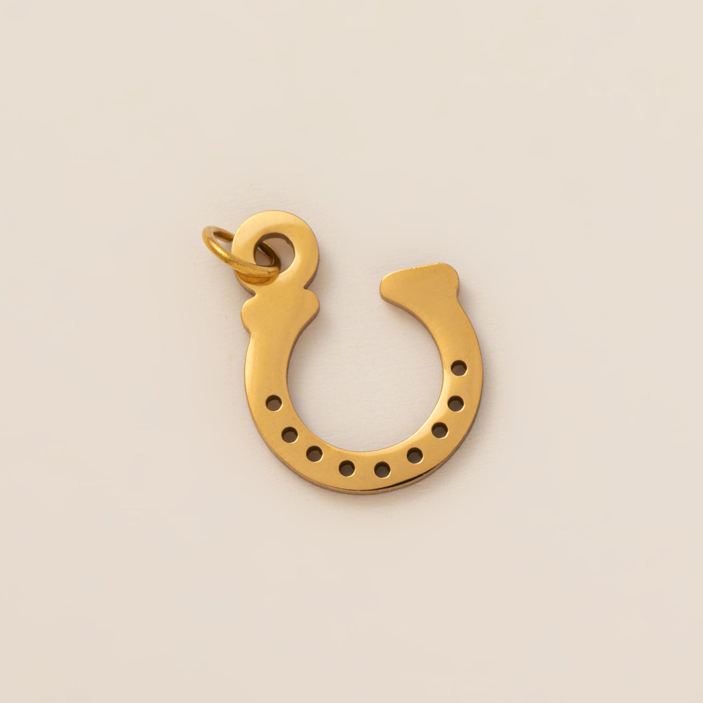 Minimalist 18K Gold Plated Titanium Steel Cross Charm Bar
