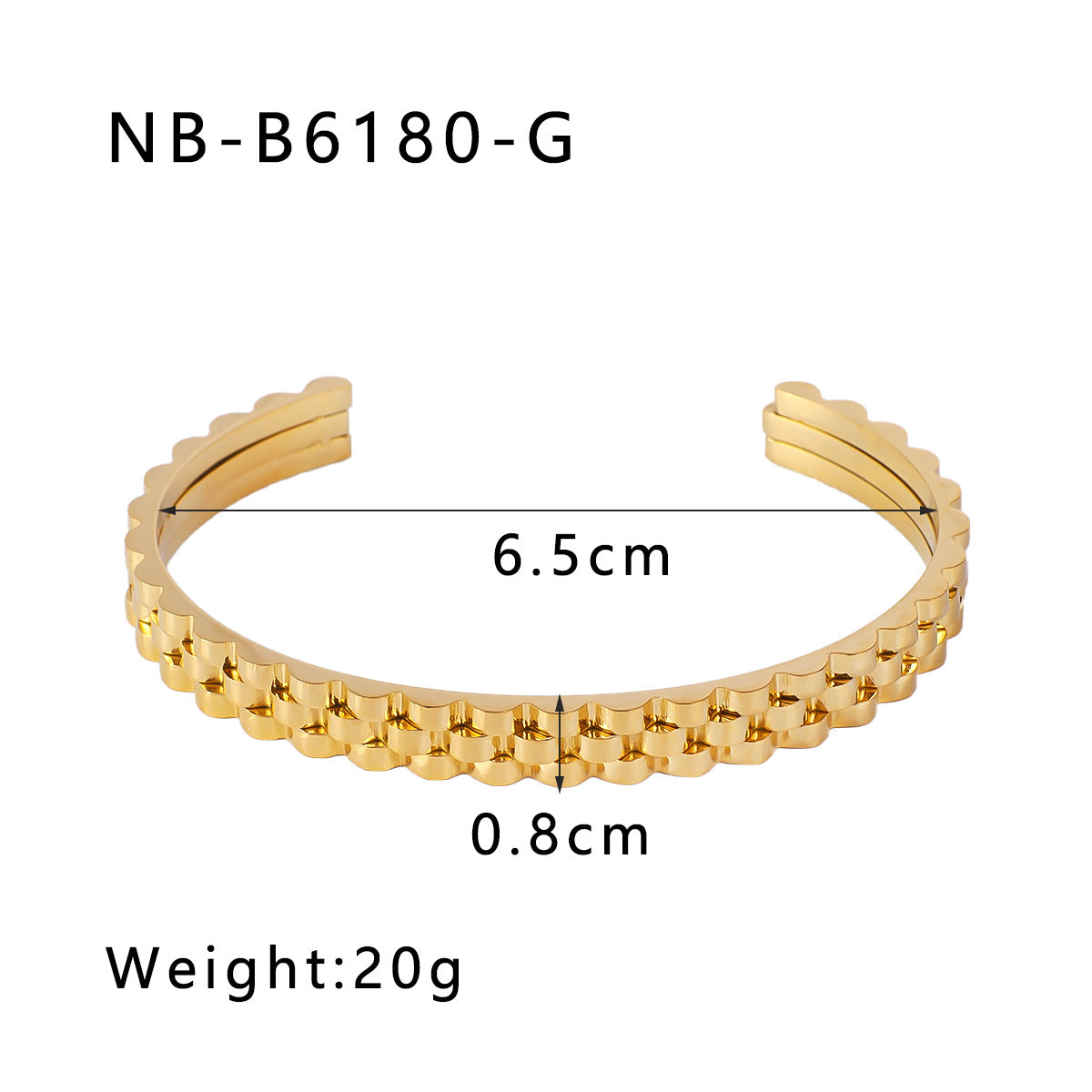 Minimalist Adjustable Stainless Steel Bracelet with 18K Gold Plating and Geometric Texture Band Design