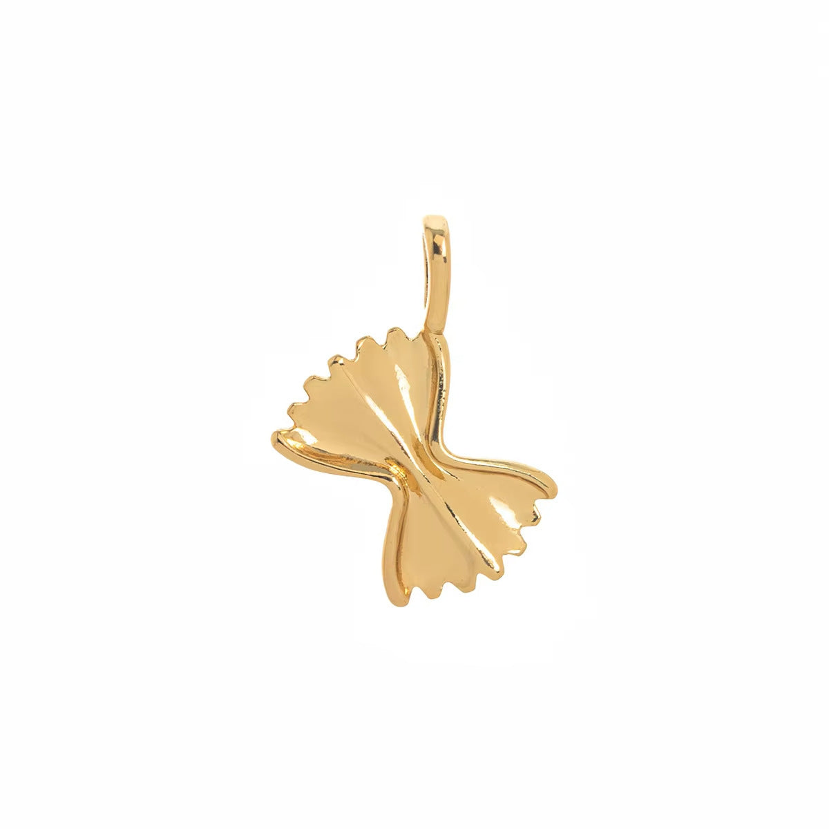 Minimalist Floral Pattern Brass PVD Plated Charm Bar