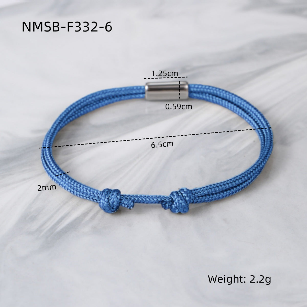 Elegant 18K Gold Plated Titanium Steel DIY Woven Adjustable Bracelet Charm Bar