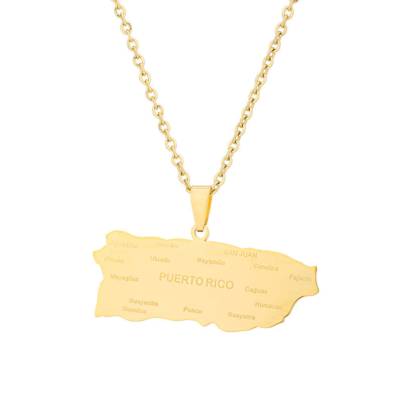 Collar con Colgante de Letra de Acero de Titanio a la Moda con Cadena Cruzada para Unisex Diseño Geométrico Joyería de Acero Inoxidable Galvanizado
