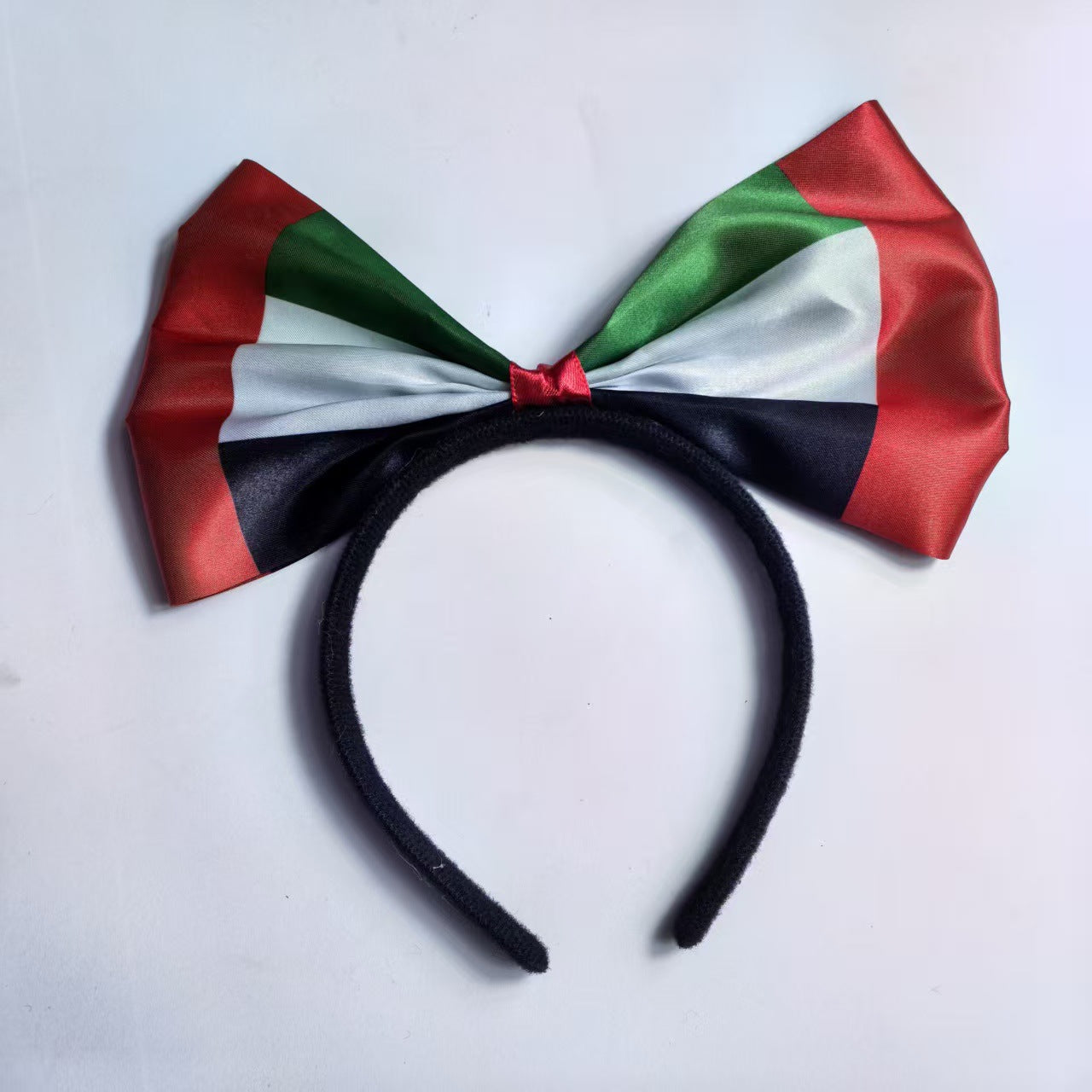 World Cup National Flag Bow Headband Resin Hair Accessory for Soccer Party