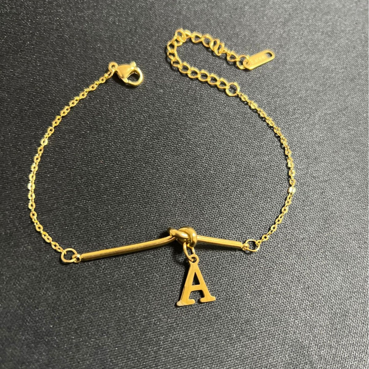 Original Design Letter Shape Titanium Steel Bracelet with Plating Finish for Men and Women
