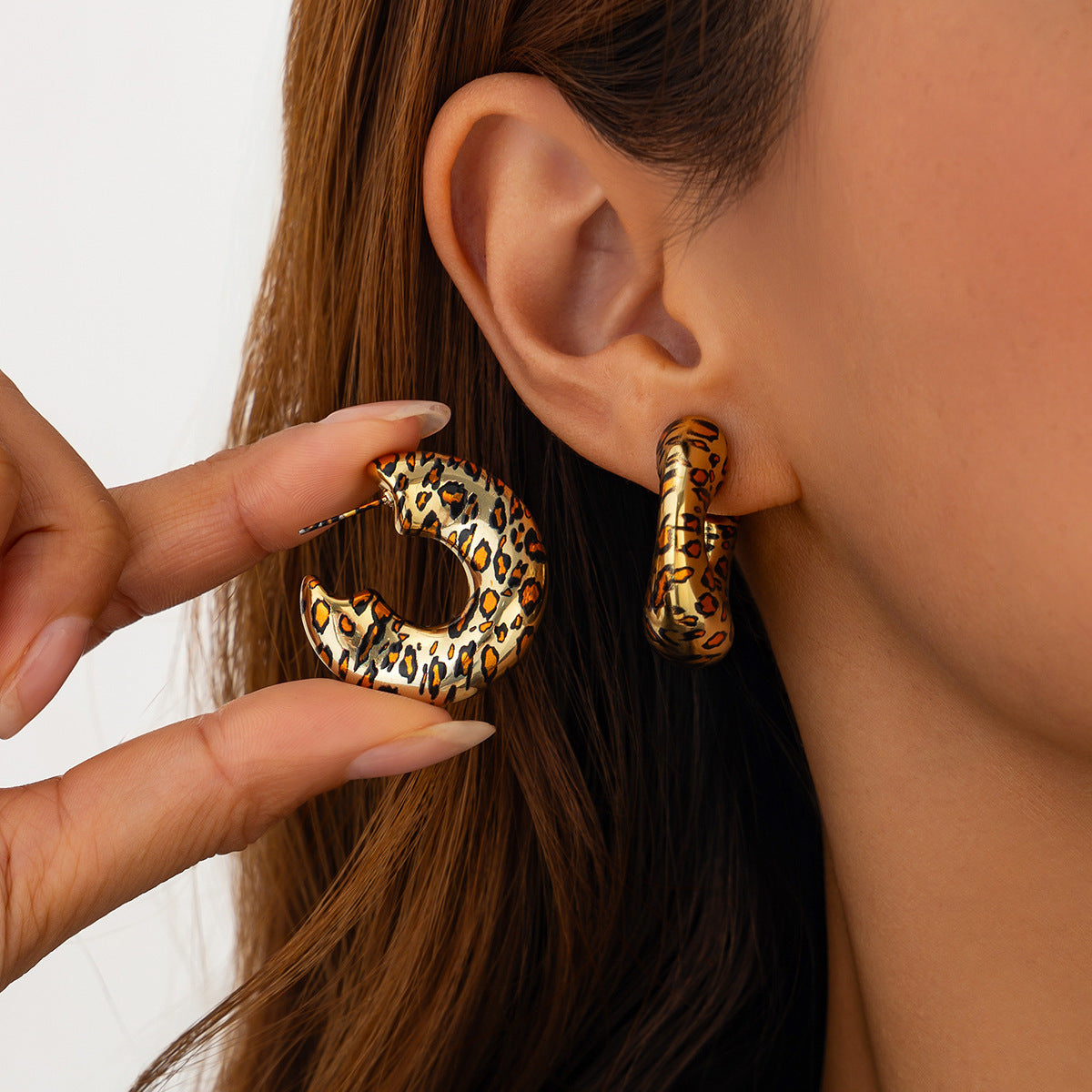 Pendientes colgantes de resina, geométricos irregulares minimalistas para mujer con postes de acero inoxidable