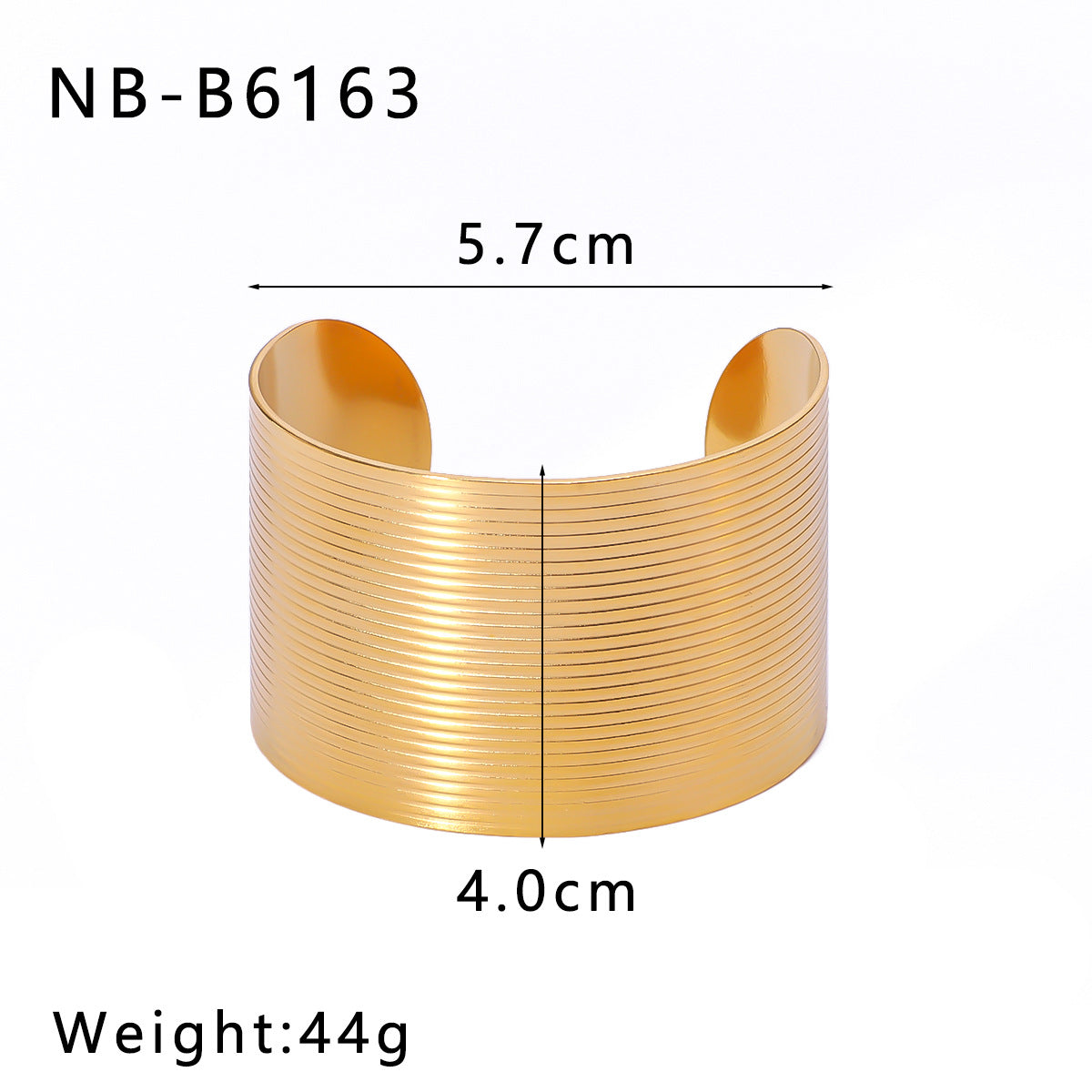 Ins Style Irregular Leaf-Shaped Stainless Steel Bracelet with 18K Gold Plating for Women