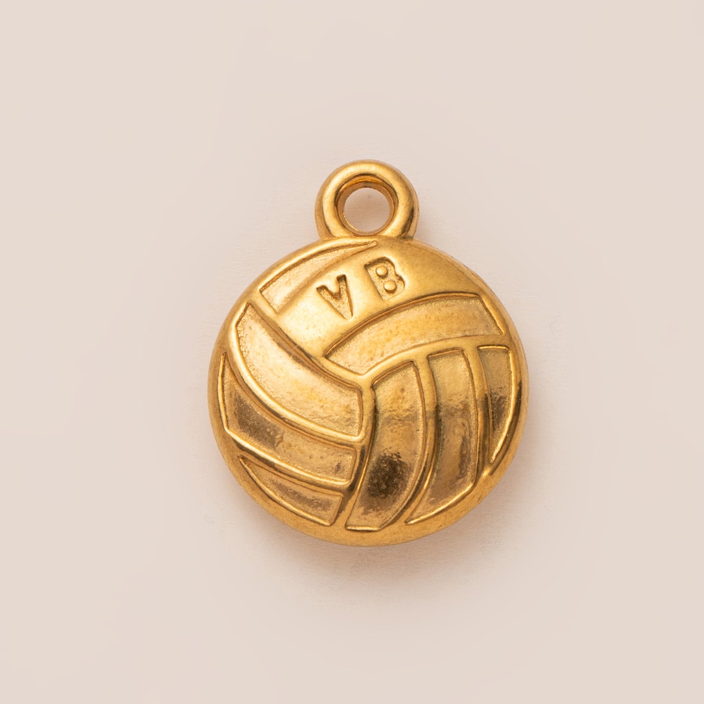 Sporty Vintage 18K Gold Plated Stainless Steel Ball Chain Necklace Charm Bar for Unisex