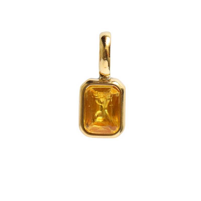 Minimalist Square Geometric Stainless Steel PVD Gold Plated Charm Bar Necklace for Unisex